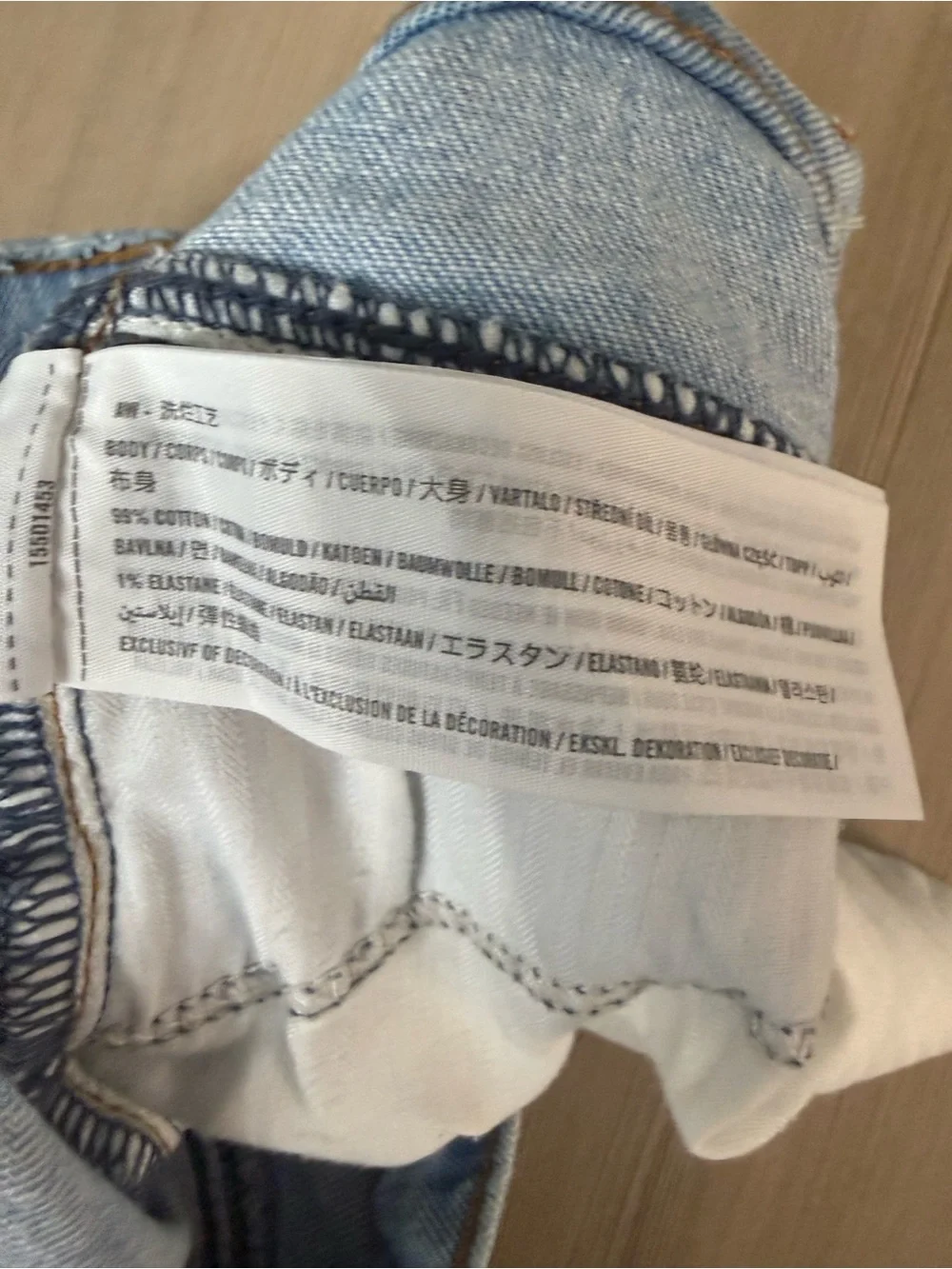Abercrombie & Fitch Light Blue Straight Leg Jeans - Picture 8 of 10